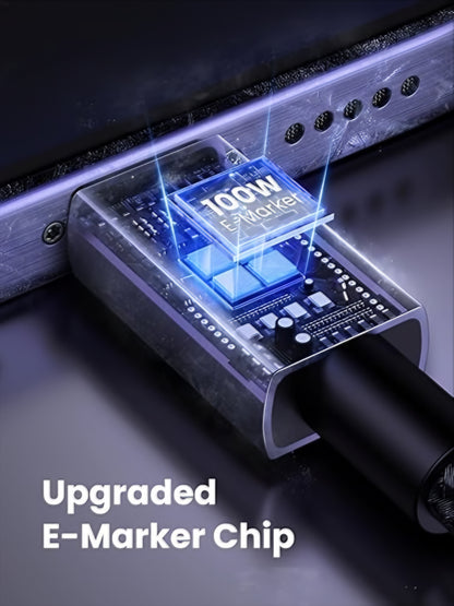 Câble de Données et de Charge USB-C - USB-C UGREEN L512, 100W, 2m, Gris