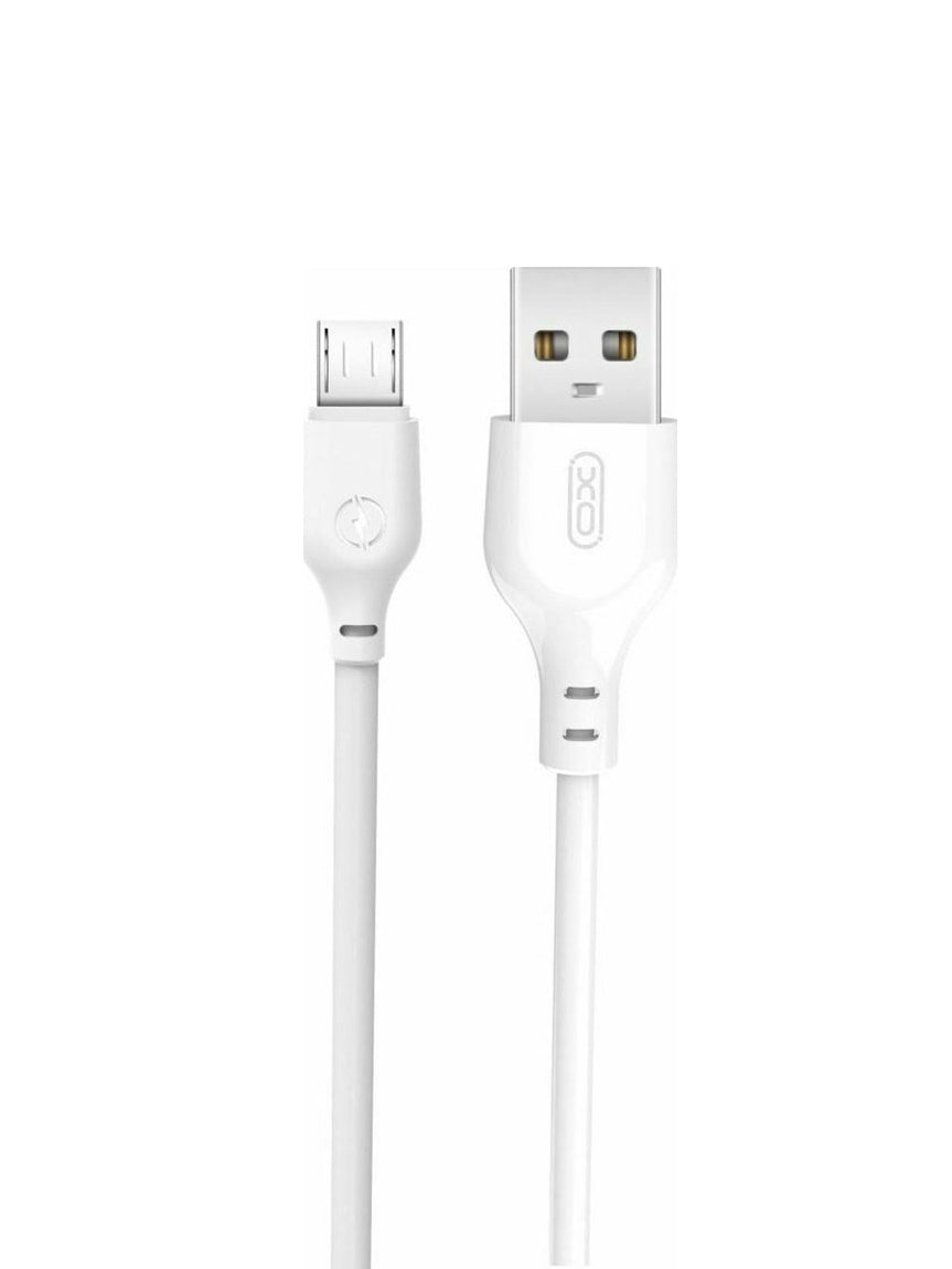 Câble de Données et de Charge USB-A - microUSB XO Design NB103, 18W, 2m, Blanc