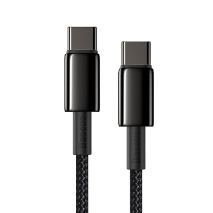 USB-C Daten- und Ladekabel - USB-C Baseus Tungsten Baseus Tungsten Gold, 100W, 2m, Schwarz CATWJ-A01 CATWJ-A01