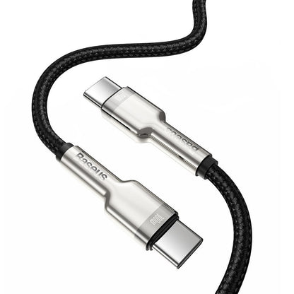 Câble de Données et de Charge USB-C - USB-C Baseus Cafule, 100W, 2m, Noir CATJK-D01