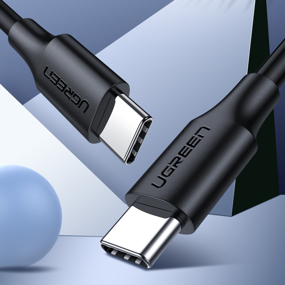 Câble de Données et de Charge USB-C - USB-C UGREEN US286, 60W, 1m, Noir