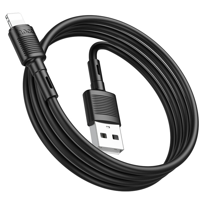 Câble de Données et de Charge USB-A - Lightning HOCO X83 Victory, 18W, 1m, Noir