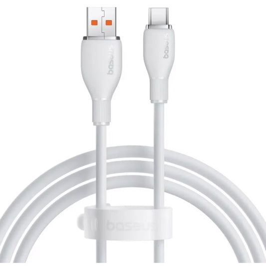 USB-A to USB-C Baseus Pudding Data and Charging Cable, 100W, 2m, White P10355703221-01