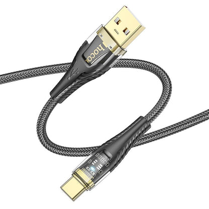 Câble de Données et de Charge USB-A - USB-C HOCO U121, 18W, 1.2m, Noir
