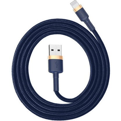 USB-A - Lightning Baseus Cafule Daten- und Ladekabel, 18W, 2m, Marineblau CALKLF-CV3