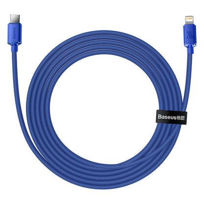 USB-C - Lightning Daten- und Ladekabel Baseus Crystal Shine Series, 20W, 1.2m, Blau CAJY000203