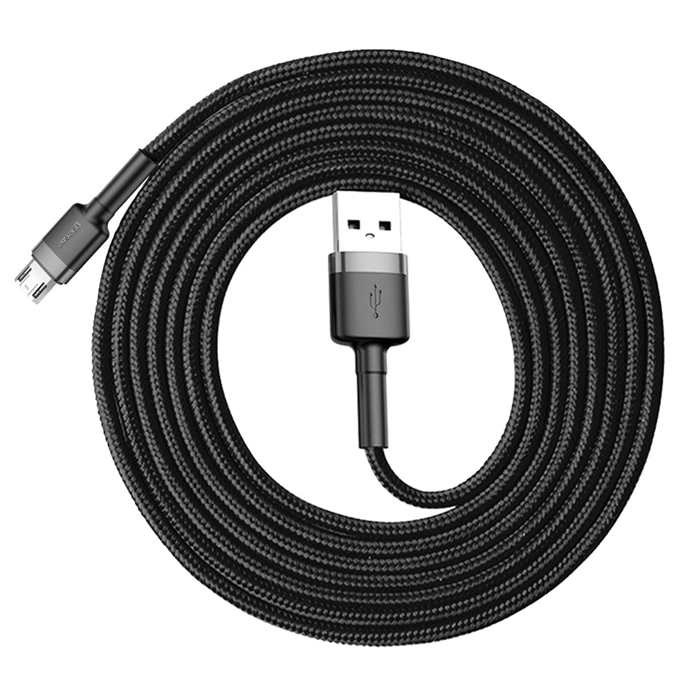 USB-A - microUSB Lade- und Datenkabel Baseus Cafule, 18W, 2m, Grau CAMKLF-CG1