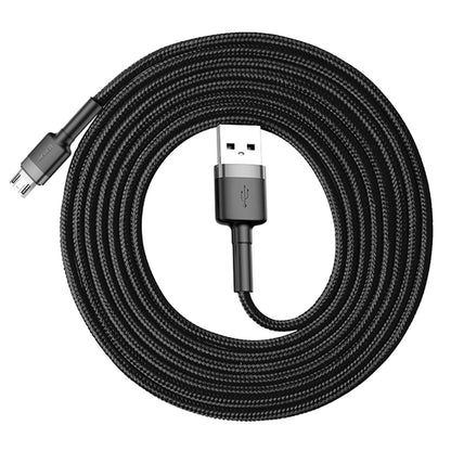USB-A - microUSB Lade- und Datenkabel Baseus Cafule, 18W, 2m, Grau CAMKLF-CG1