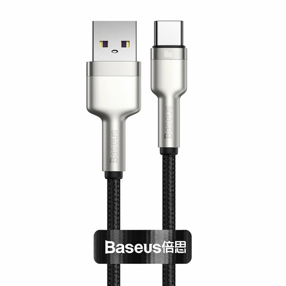 USB-A - USB-C Daten- und Ladekabel Baseus Cafule Metal Series, 66W, 0,25m, Schwarz CAKF000001