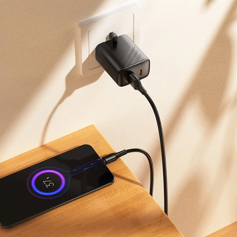 Câble de Données et de Charge USB-A - microUSB HOCO X120, 18W, 1m, Noir