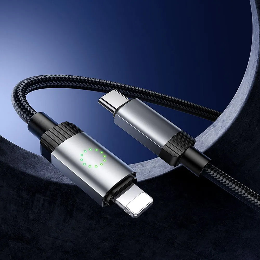 Daten- und Ladekabel USB-C - Lightning HOCO X117, 27W, 1m, Schwarz
