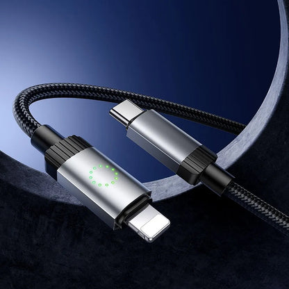 Daten- und Ladekabel USB-C - Lightning HOCO X117, 27W, 1m, Schwarz