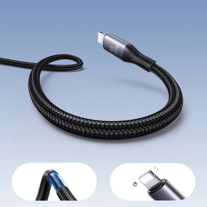 Câble de Données et de Charge USB-C - Lightning Joyroom S-A28 Flash, 30W, 2m, Noir