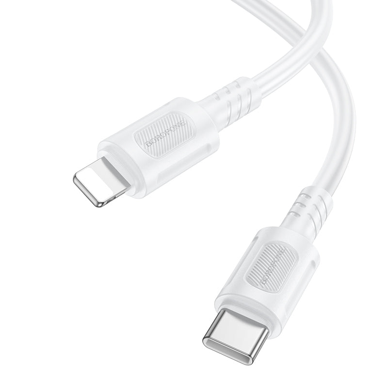 Daten- und Ladekabel USB-C - Lightning Borofone BX111 Feliz, 27W, 1m, Weiß