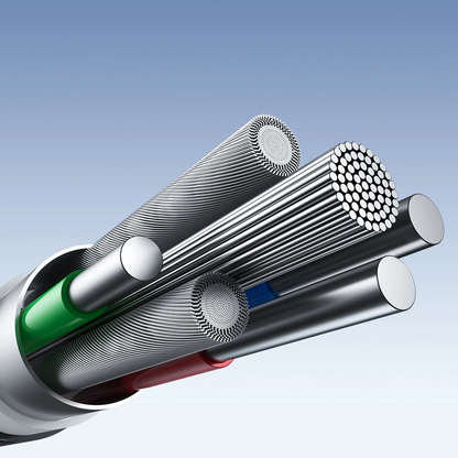 Daten- und Ladekabel USB-A - USB-C Joyroom S-A25 Light-Speed, 100W, 1.2m, Schwarz