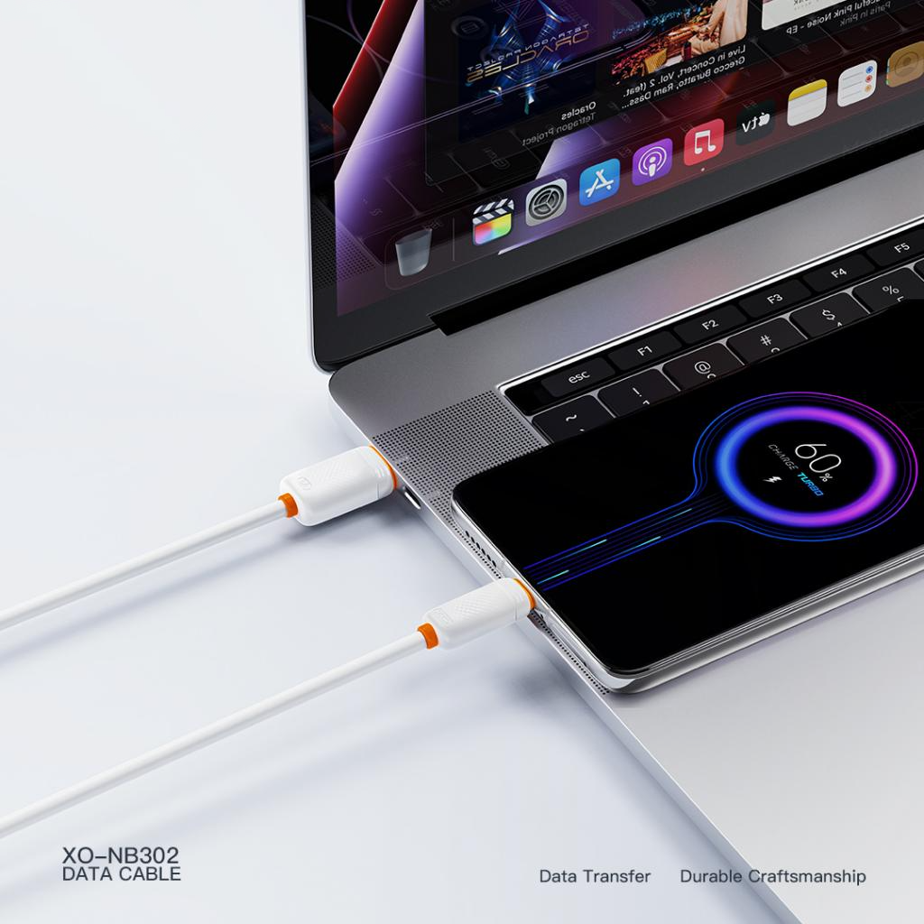 Daten- und Ladekabel USB-A - Lightning XO Design NB302, 18W, 1m, Weiß