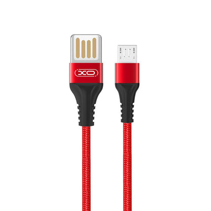 Daten- und Ladekabel USB-A - microUSB XO Design NB118, 18W, 1m, Rot