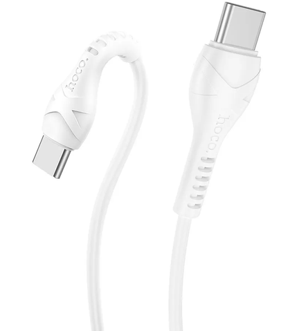 Câble de Données et de Charge USB-C - USB-C HOCO X37, 60W, 1m, Blanc
