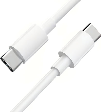 Câble de Données et de Charge USB-C - USB-C Google, 30W, 1m, Blanc GA00735