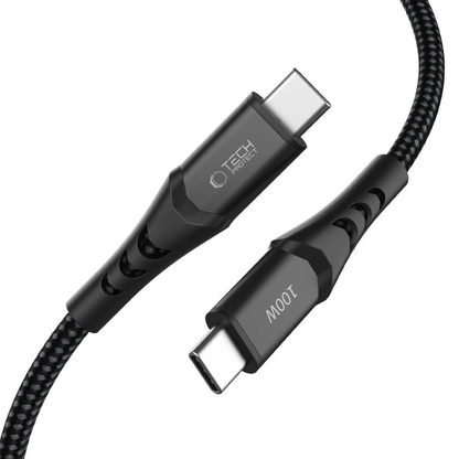 USB-C Daten- und Ladekabel - USB-C Tech-Protect UB11T Ultraboost, 100W, 2m, Schwarz
