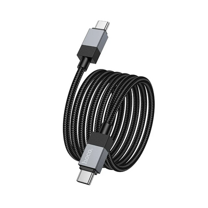 Câble de Données et de Charge USB-C - USB-C HOCO X110, 60W, 1m, Noir