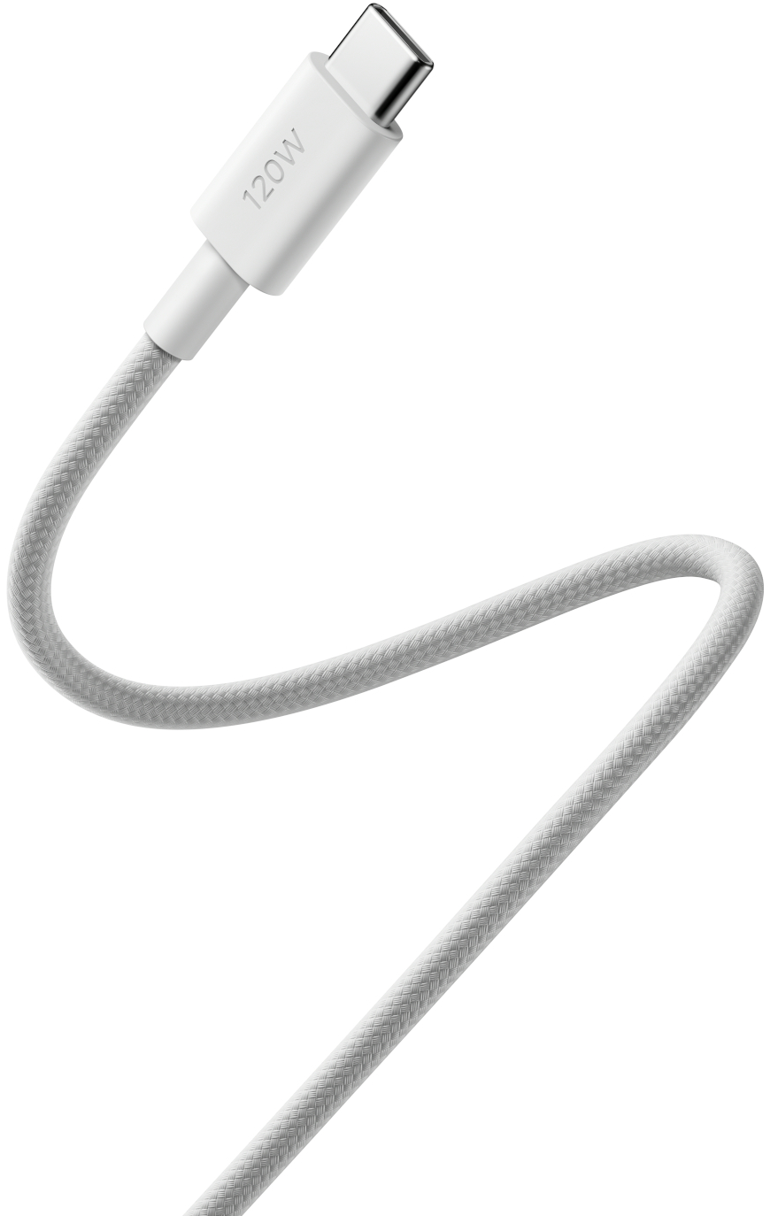 Câble de Données et de Charge USB-C - USB-C Xiaomi, 120W, 2m, Blanc BHR087AGL