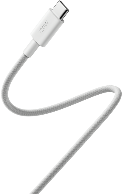 Câble de Données et de Charge USB-C - USB-C Xiaomi, 120W, 2m, Blanc BHR087AGL