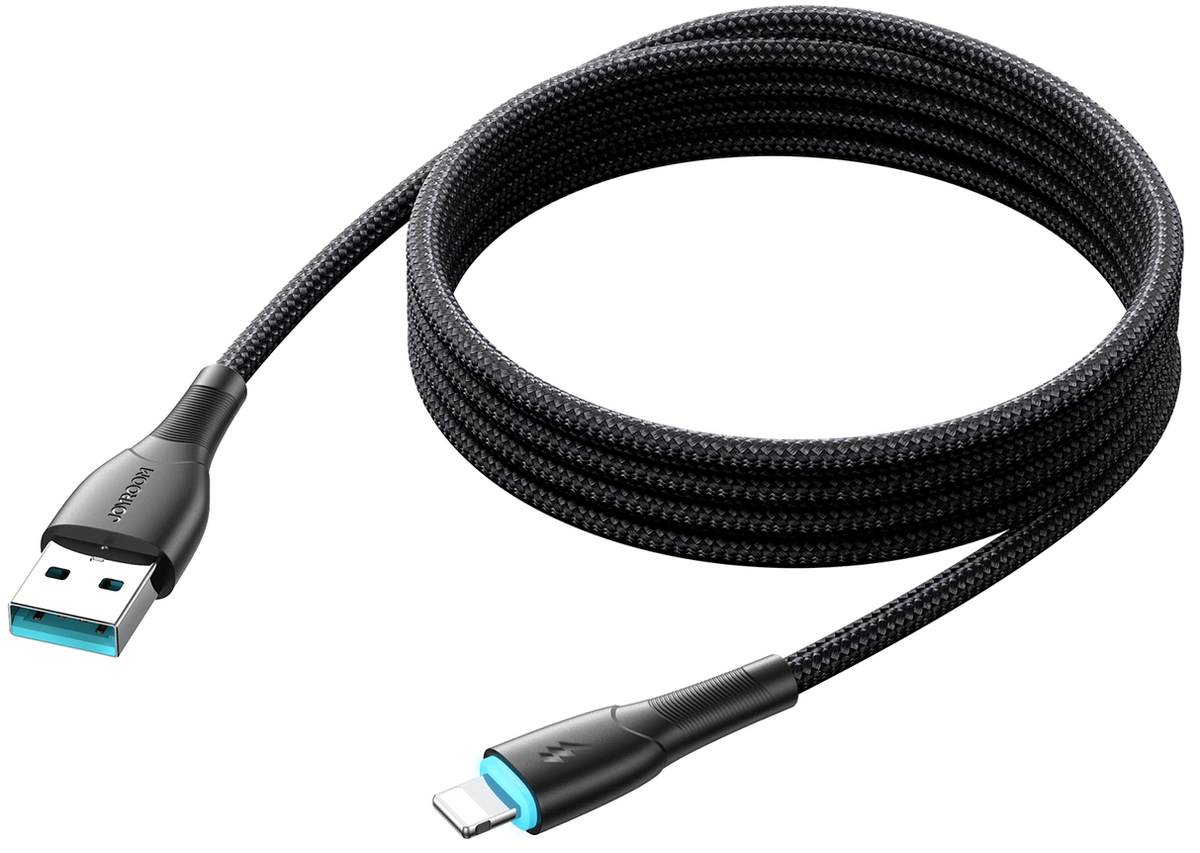 Joyroom SA32-AL3 USB-A-auf-Lightning-Daten- und Ladekabel, 18 W, 1 m, Schwarz