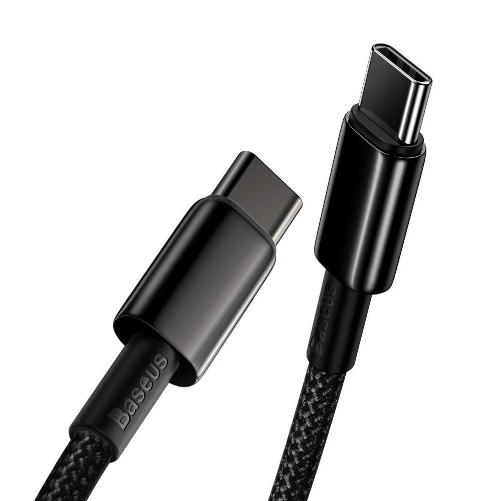 USB-C Daten- und Ladekabel - USB-C Baseus Tungsten Baseus Tungsten Gold, 100W, 2m, Schwarz CATWJ-A01 CATWJ-A01