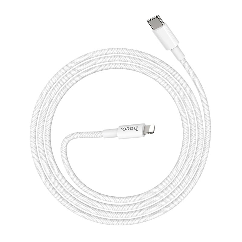 USB-C - Lightning Daten- und Ladekabel HOCO X56, 20W, 1m, Weiß