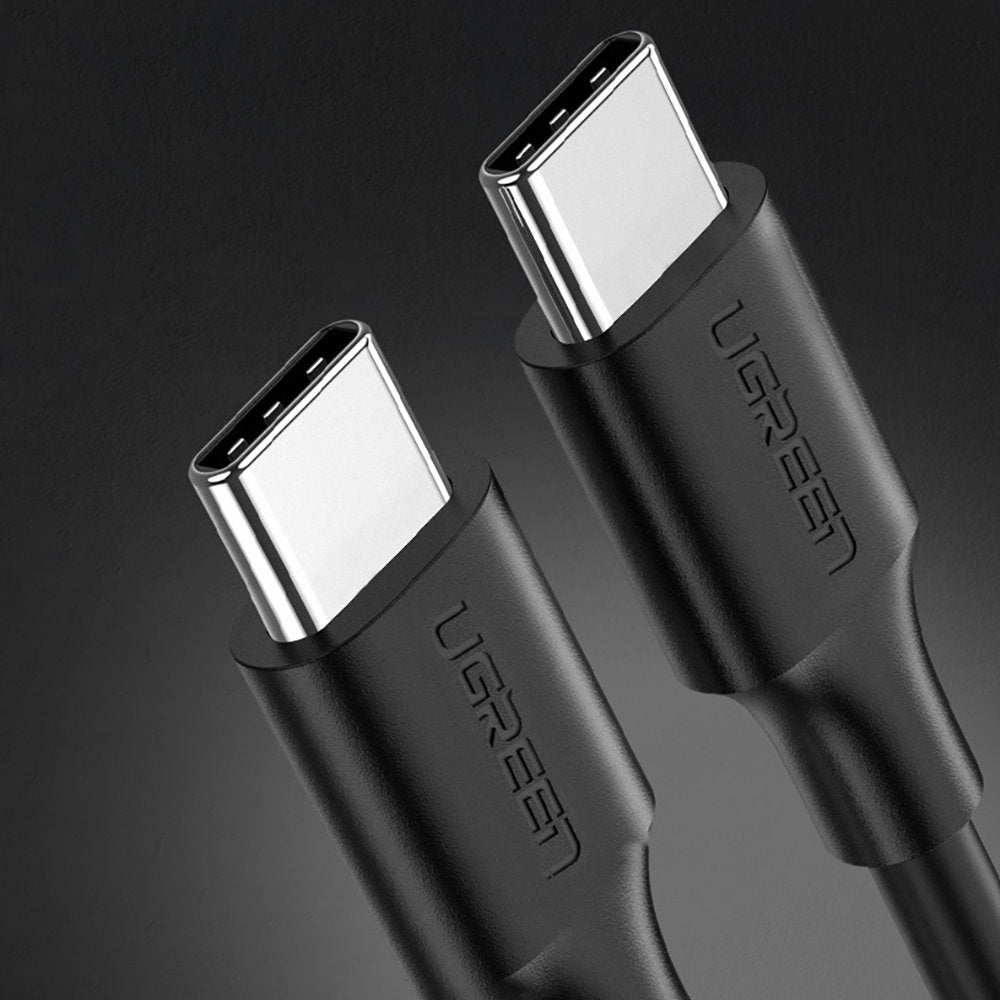 Câble de Données et de Charge USB-C - USB-C UGREEN US286, 60W, 1m, Noir