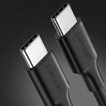 Câble de Données et de Charge USB-C - USB-C UGREEN US286, 60W, 1m, Noir
