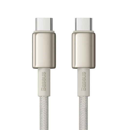 Cablu Date si Incarcare USB-C - USB-C Baseus Tungsten Gold, 100W, 2m, Auriu P10319800G21-01