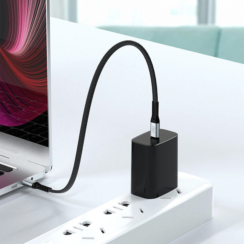 Daten- und Ladekabel USB-C - USB-C Dudao L10C, 100W, 0.23m, Schwarz