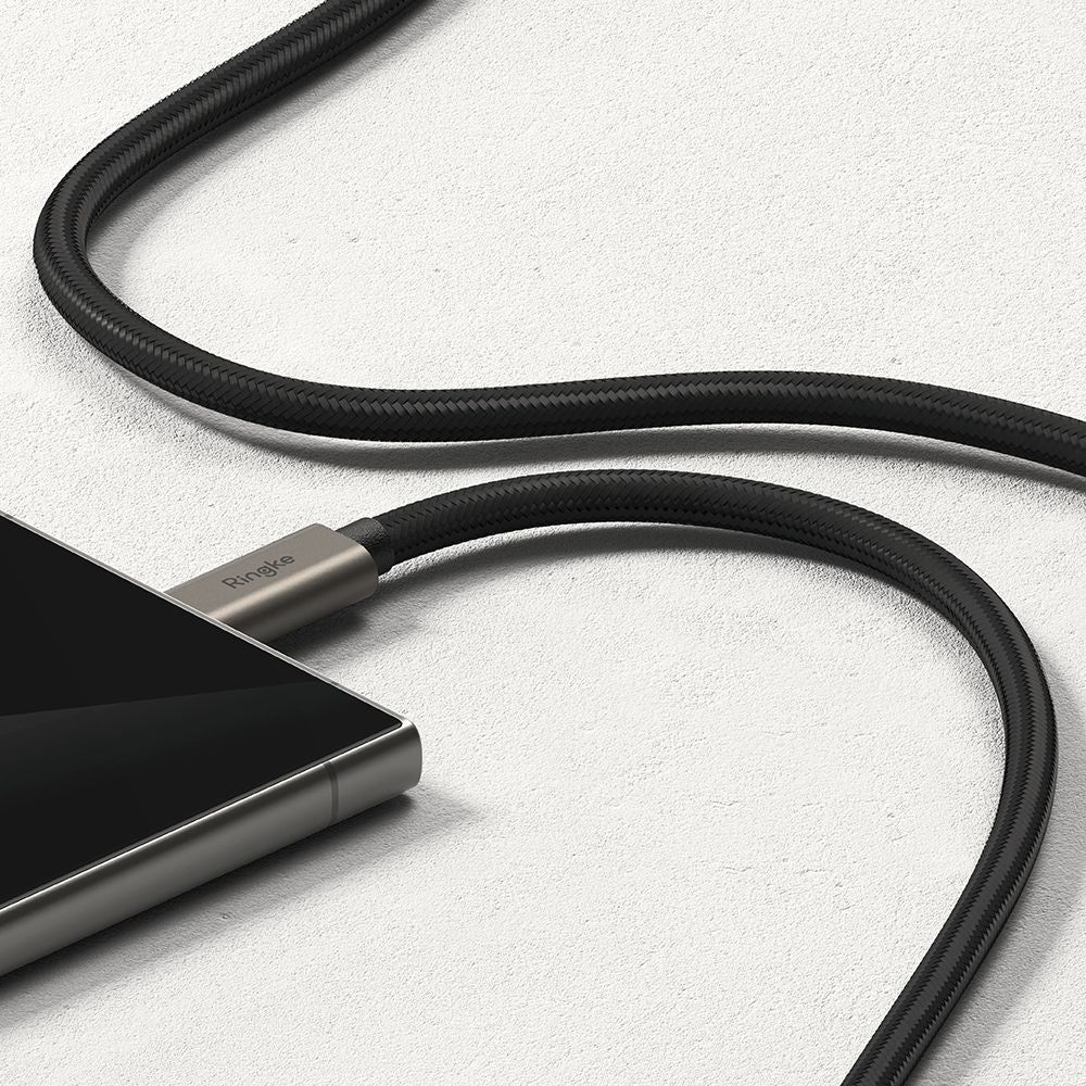 USB-C Daten- und Ladekabel - USB-C Ringke 2X2, 240W, 1m, Schwarz
