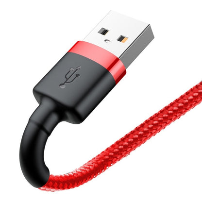 USB-A - Lightning Baseus Cafule Daten- und Ladekabel, 18W, 0,5m, Rot CALKLF-A09