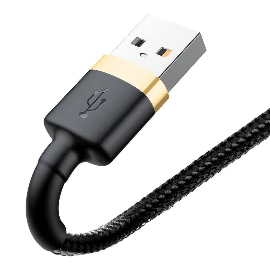 Daten- und Ladekabel USB-A - Lightning Baseus Cafule, 18W, 3m, Gold CALKLF-RV1