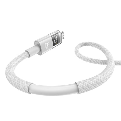 Daten- und Ladekabel USB-C - Lightning Baseus Display 2, 20W, 1m, Weiß P10382703211-00