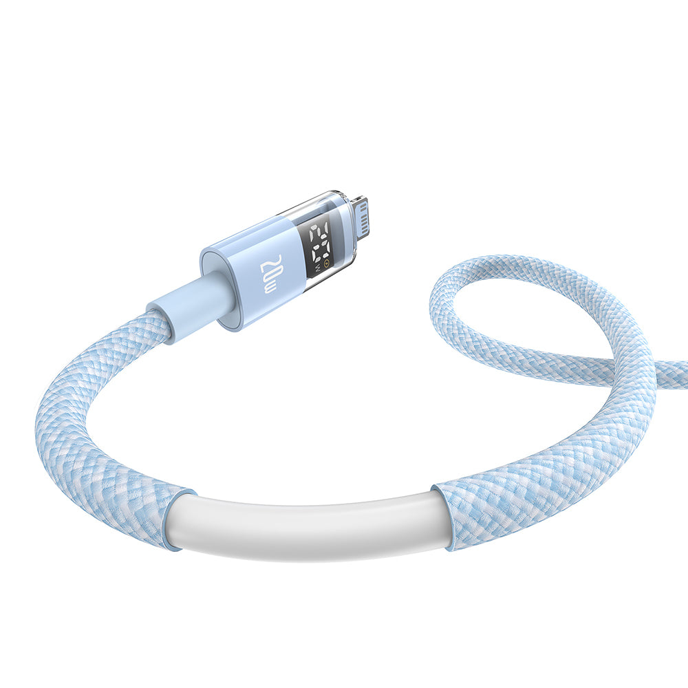 Daten- und Ladekabel USB-C - Lightning Baseus Display 2, 20W, 1m, Blau P10382703311-00