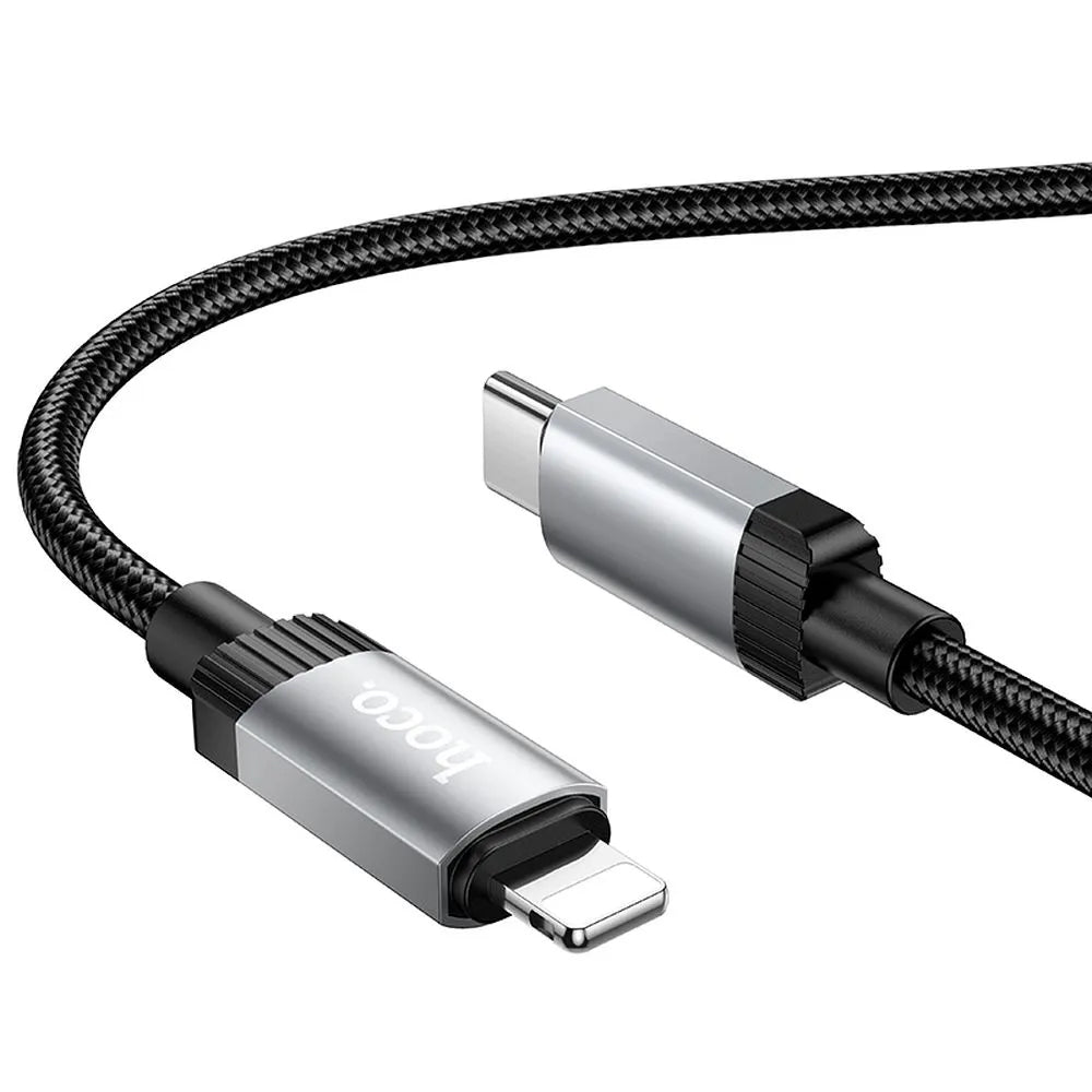 Daten- und Ladekabel USB-C - Lightning HOCO X117, 27W, 1m, Schwarz