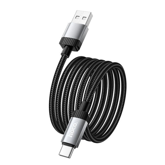 Câble de Données et de Charge USB-A - USB-C HOCO X117, 60W, 1m, Noir