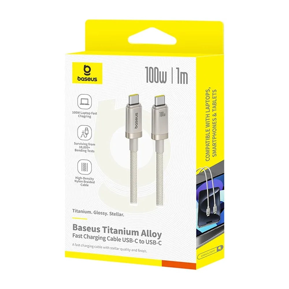 USB-C Daten- und Ladekabel - USB-C Baseus Titanium, 100W, 1m, Silber P10378100G21-00