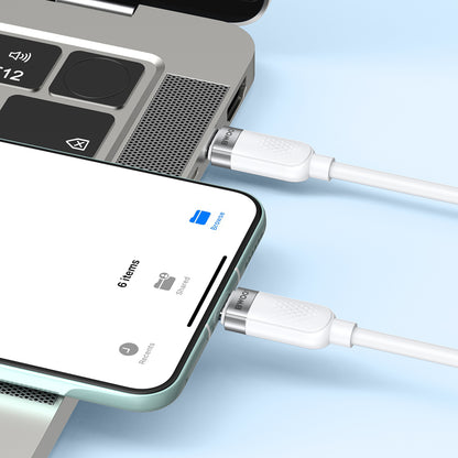 USB-C Daten- und Ladekabel - USB-C BWOO BO-X315C, 100W, 1m, Weiß