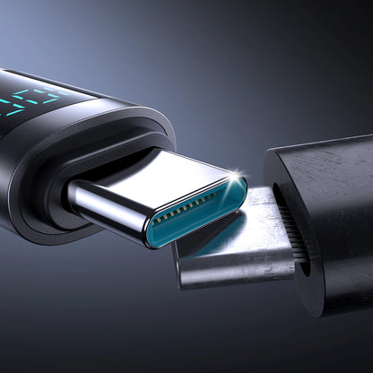 Câble de Données et de Charge USB-C - USB-C Joyroom S-A16 Pro Prism Display, 100W, 1.2m, Noir