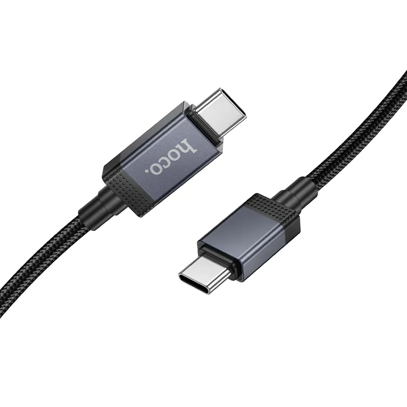 USB-C Data and Charging Cable - USB-C HOCO X118 Display, 60W, 1m, Black