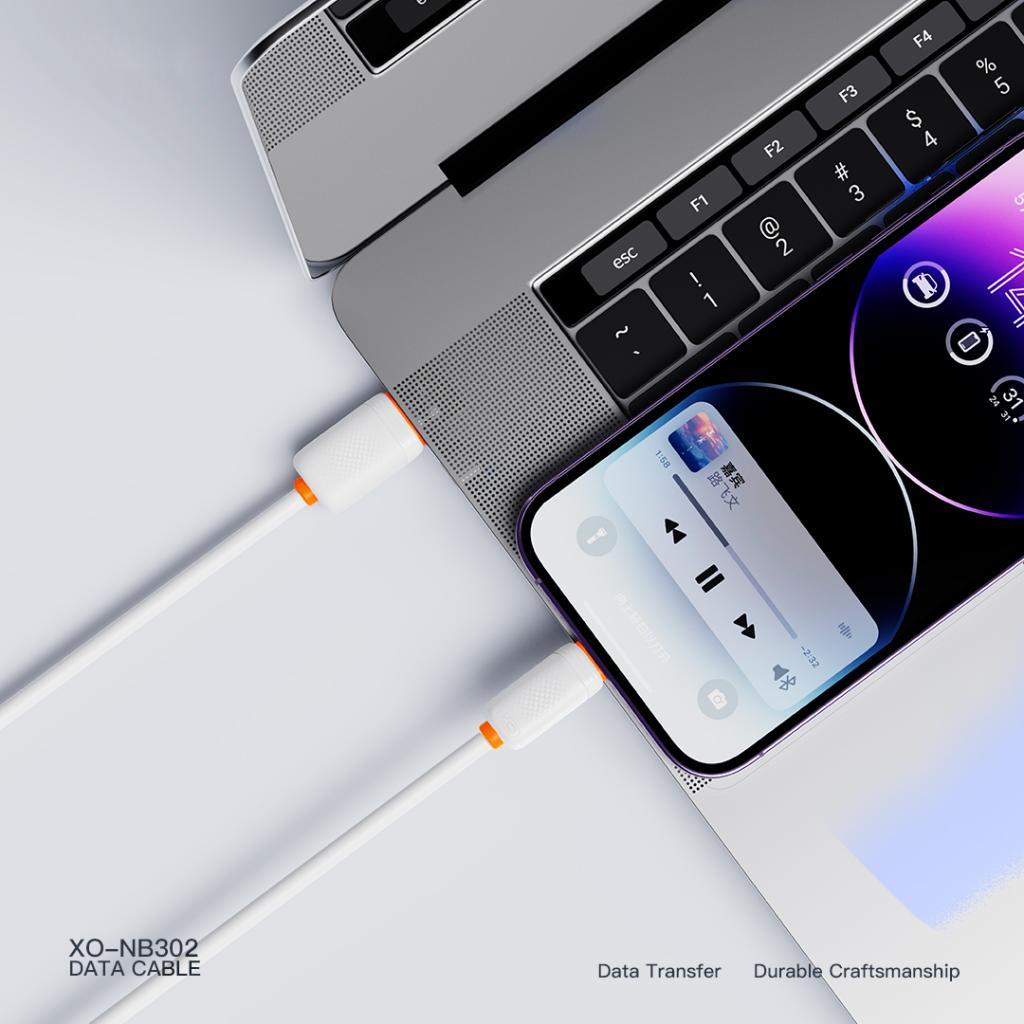 Daten- und Ladekabel USB-A - Lightning XO Design NB302, 18W, 1m, Weiß