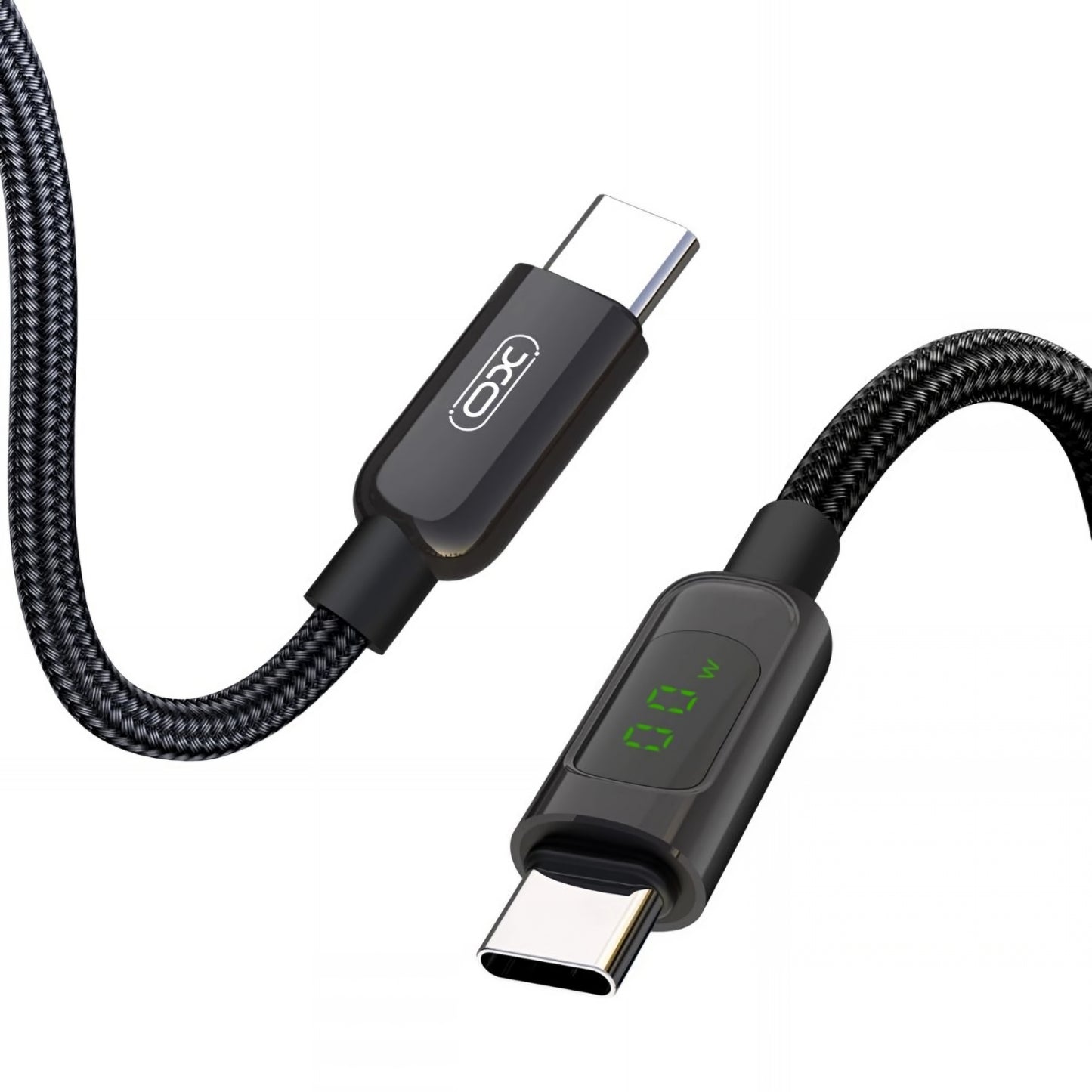 Câble de Données et de Charge USB-C - USB-C XO Design NB-Q203B Display, 60W, 1m, Noir