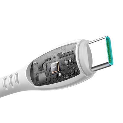 Câble de Données et de Charge USB-C - USB-C Joyroom S-A59 Vibrant, 60W, 1.2m, Blanc