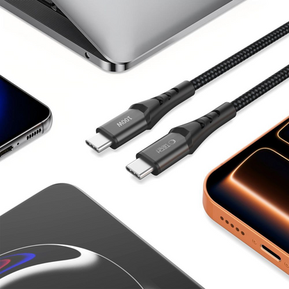 USB-C Daten- und Ladekabel - USB-C Tech-Protect UB11T Ultraboost, 100W, 2m, Schwarz