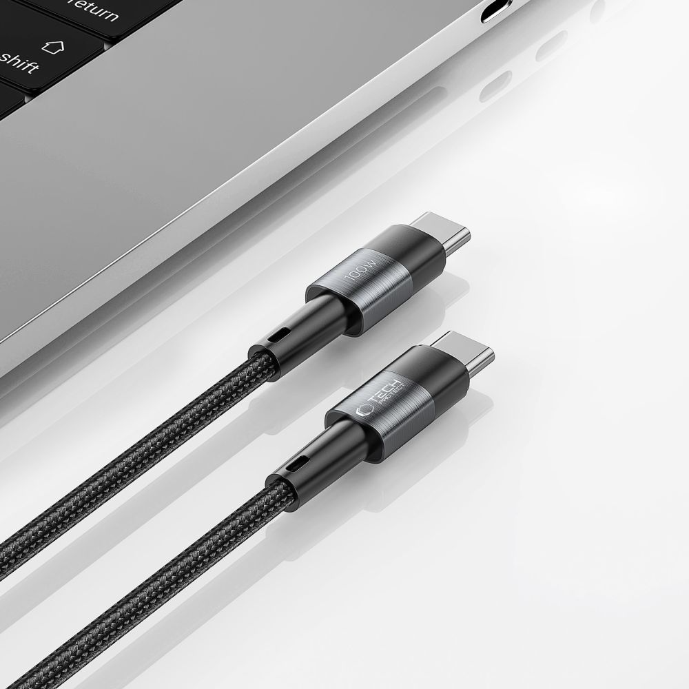 USB-C Daten- und Ladekabel - USB-C Tech-Protect Ultraboost, 100W, 3m, Grau